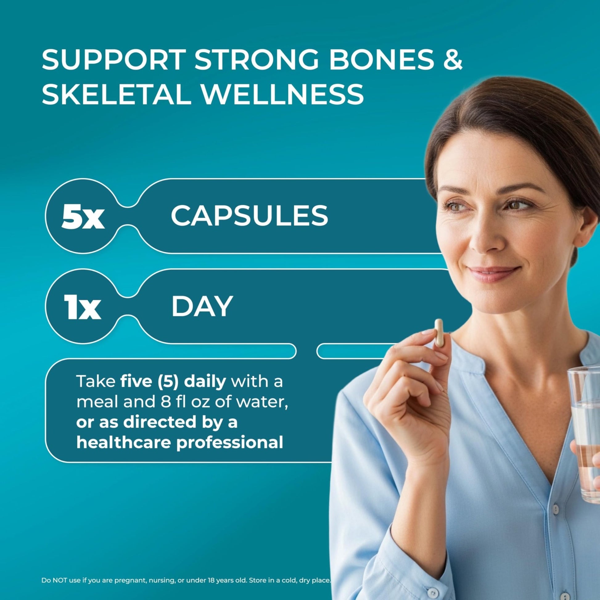 PUREHEALTH RESEARCH Bone Health Formula - for Bones, Joint & Skeletal Wellness - with Calcium, Magnesium, Zinc, Copper, Manganese, Potassium, Vitamin K2, D3, C & More for Women & Men - 150 Capsules - dailyvitalstore