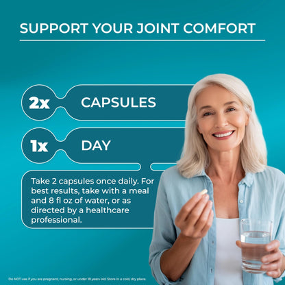 PUREHEALTH RESEARCH Comfortiq - Back Discomfort Supplement - Joint Health Support for Women & Men - with CoQ10, Turmeric, Acetyl L-Carnitine, Boswellia & More - 60 Capsules - dailyvitalstore