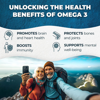 PUREHEALTH RESEARCH Complete Omega 3 Fish Oil Softgels - Omega-3 Fatty Acid Supplements- EPA DHA Supplement - Non-GMO- 90 Soft Gels - dailyvitalstore