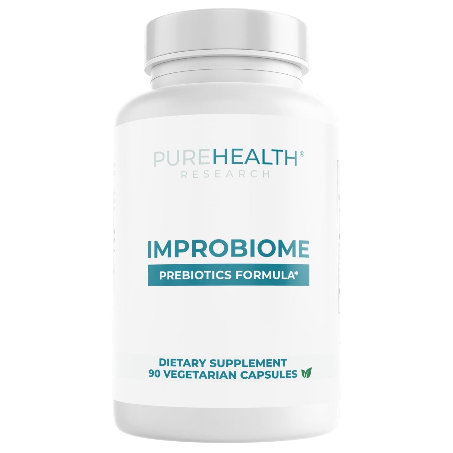 PUREHEALTH Research Improbiome - Prebiotic Fiber - Natural Support for Healthy Gut Prebiotics - Digestive Nutritional Supplements - with Jerusalem Artichoke, Apple Pectin & More - 90 Capsules - dailyvitalstore