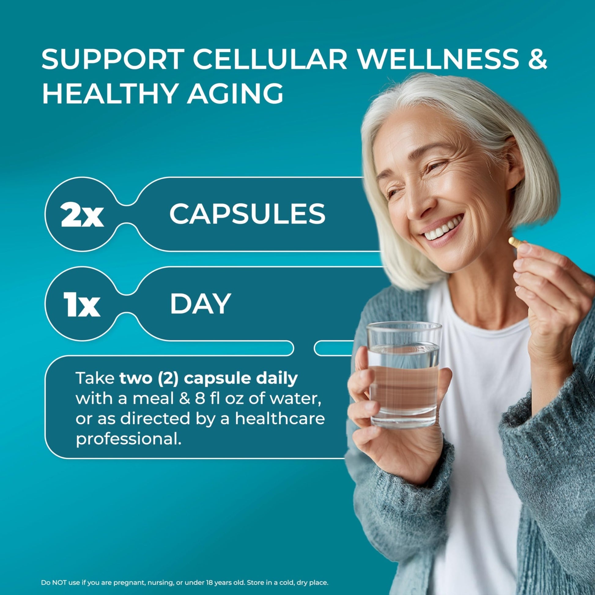 PUREHEALTH RESEARCH Youth Switch - Anti Aging Supplement for Women & Men - Longevity Mix for Healthy Aging - with Ashwagandha, Cat's Claw Extract, Astragalus Root, L-Lysine HCL & More - 60 Capsules - dailyvitalstore