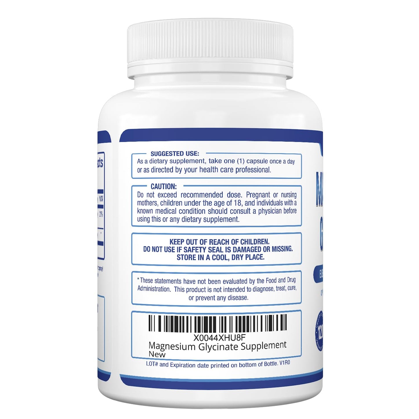 Purely Optimal Magnesium Glycinate 500mg – Sleep Support & Stress Relief – Gentle, High Absorption Magnesium Supplement for Muscle Relaxation, Calm & Nerve Support – 120 Capsules - dailyvitalstore
