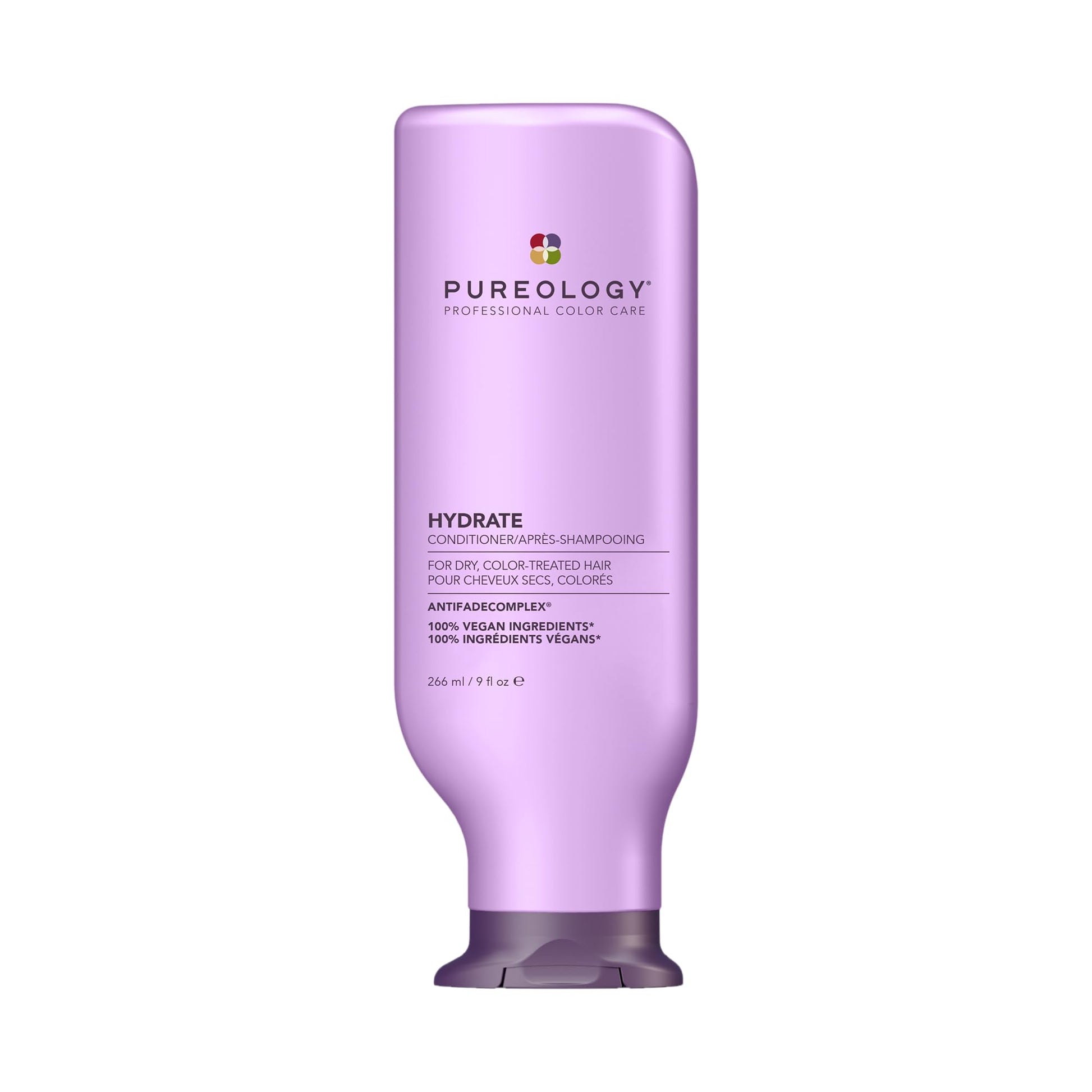 Pureology Hydrate Conditioner - For Dry or Color Treated Hair, Nourishing Conditioner to Restore Moisture and Seal in Hydration, Vegan, 9 Fl Oz - dailyvitalstore