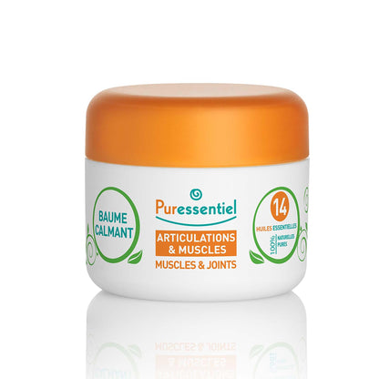 Puressentiel Muscle and Joints Balm - Essential Oil and Shea Butter Balm for Back and Neck Massage - Dye-Free, No Preservatives - 1.01 oz - dailyvitalstore