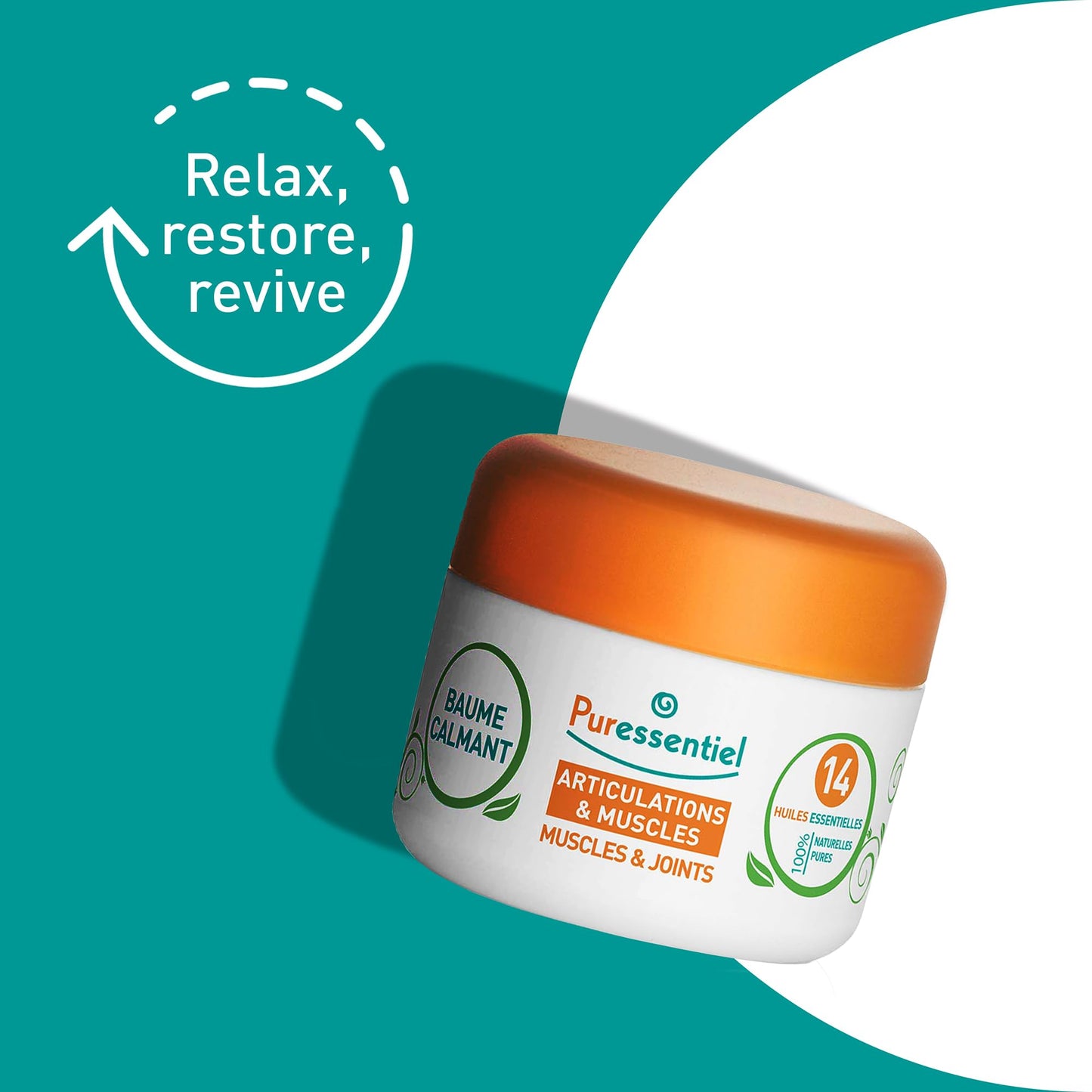 Puressentiel Muscle and Joints Balm - Essential Oil and Shea Butter Balm for Back and Neck Massage - Dye-Free, No Preservatives - 1.01 oz - dailyvitalstore