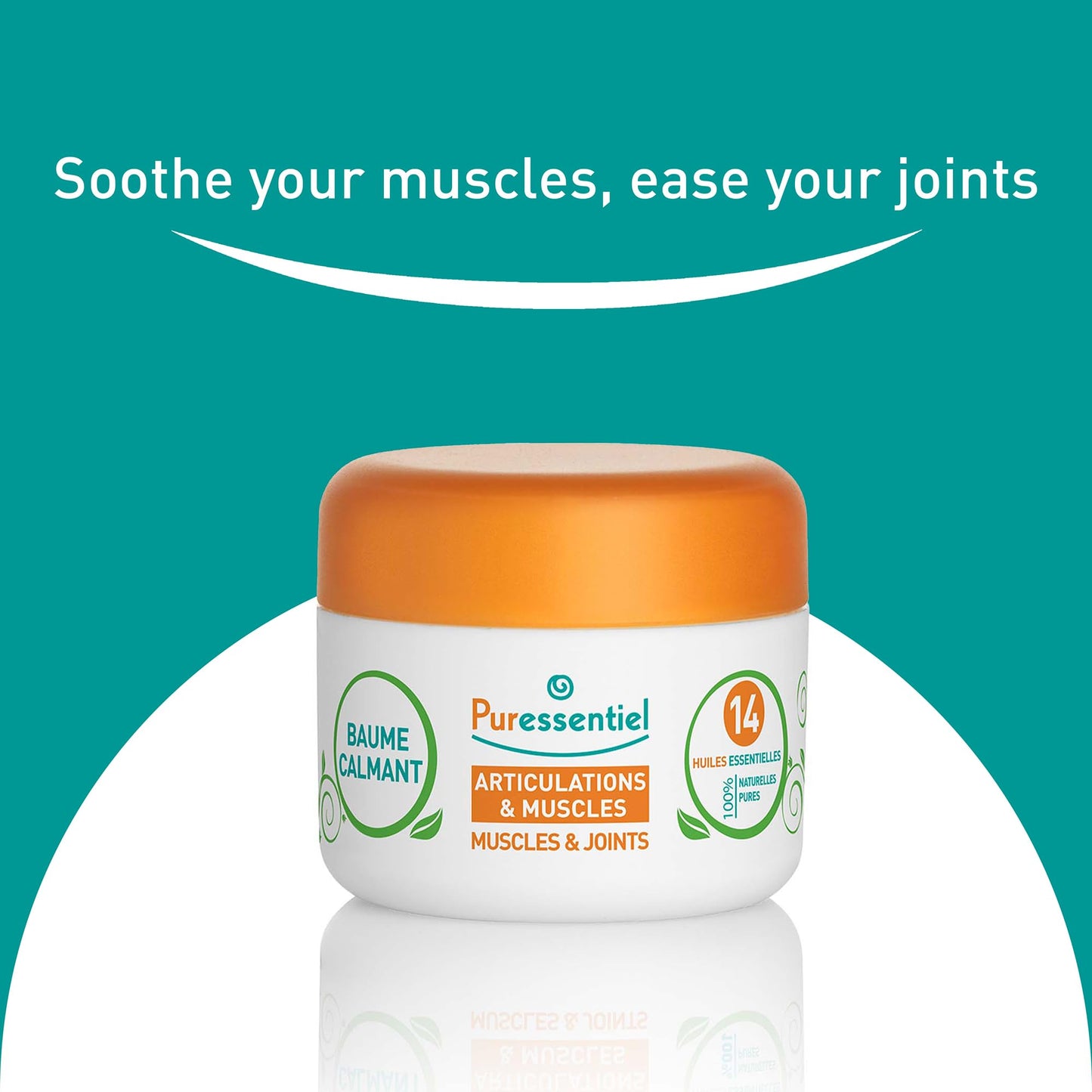 Puressentiel Muscle and Joints Balm - Essential Oil and Shea Butter Balm for Back and Neck Massage - Dye-Free, No Preservatives - 1.01 oz - dailyvitalstore