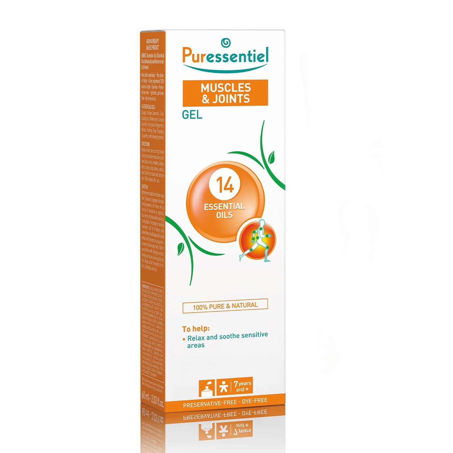 Puressentiel Muscles and Joints Gel - Soothing Gel for Muscle Relief and Knee Relief - Cooling Gel for Foot Relief - Back Gel - 2.02 oz - dailyvitalstore