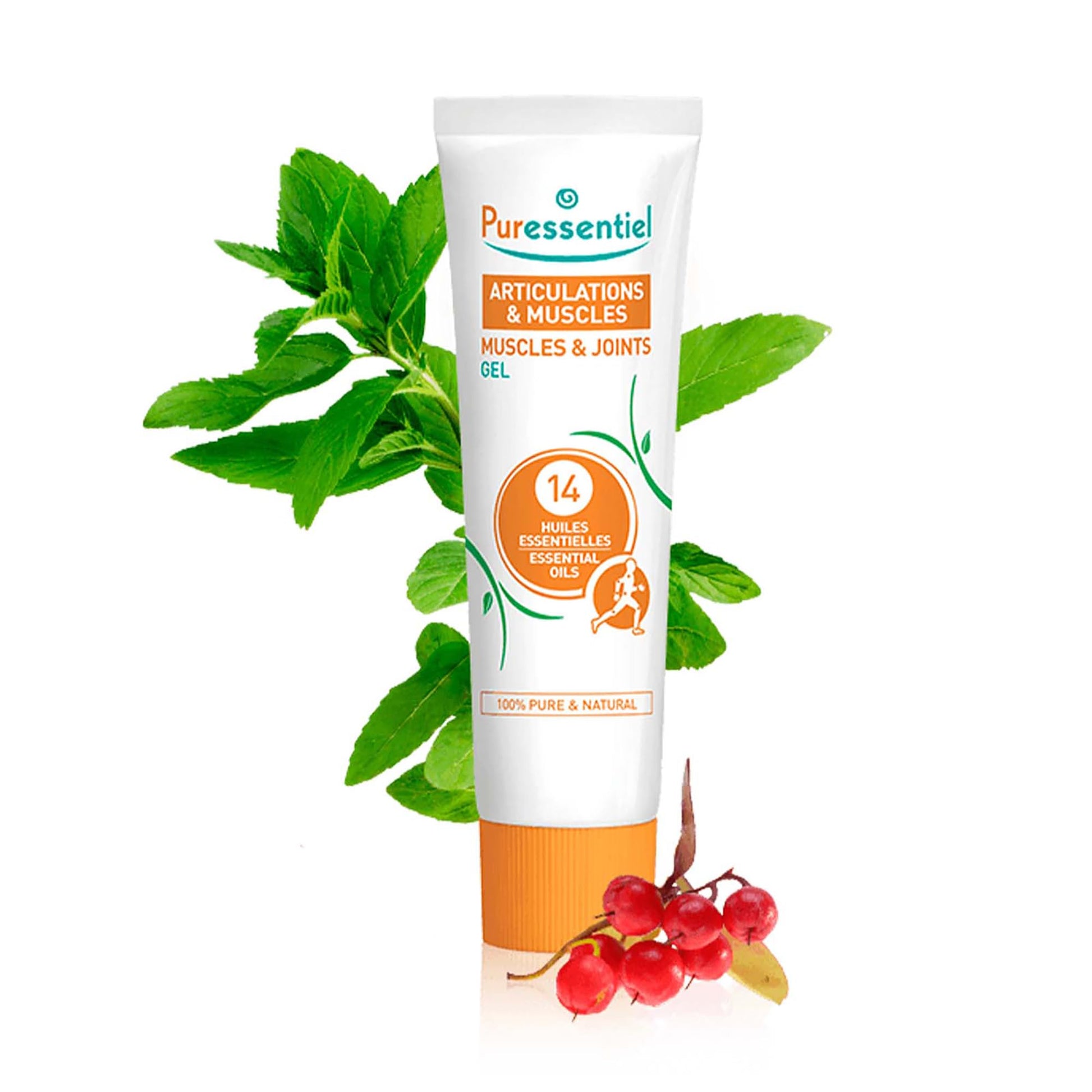 Puressentiel Muscles and Joints Gel - Soothing Gel for Muscle Relief and Knee Relief - Cooling Gel for Foot Relief - Back Gel - 2.02 oz - dailyvitalstore