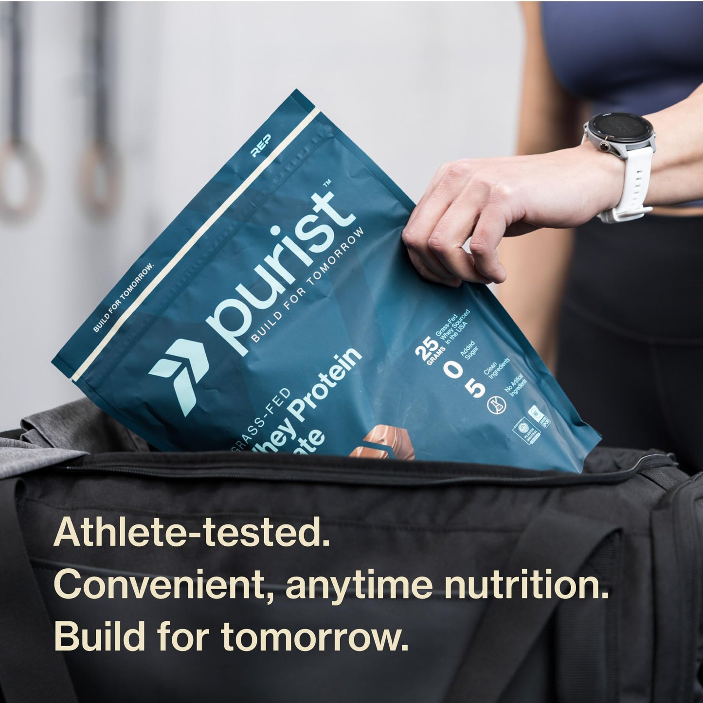 PURIST REP Whey Protein Powder, Premium Milk Chocolate Grassfed Isolate,Workout Recovery, Keto Friendly, Clean Nutrition Meal Replacement, Promotes Lean Muscle, Sugar and Gluten-Free Women Men, 2 Lb - dailyvitalstore