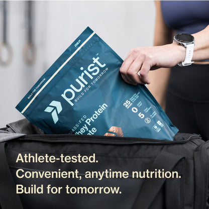 PURIST REP Whey Protein Powder, Premium Milk Chocolate Grassfed Isolate,Workout Recovery, Keto Friendly, Clean Nutrition Meal Replacement, Promotes Lean Muscle, Sugar and Gluten-Free Women Men, 2 Lb - dailyvitalstore