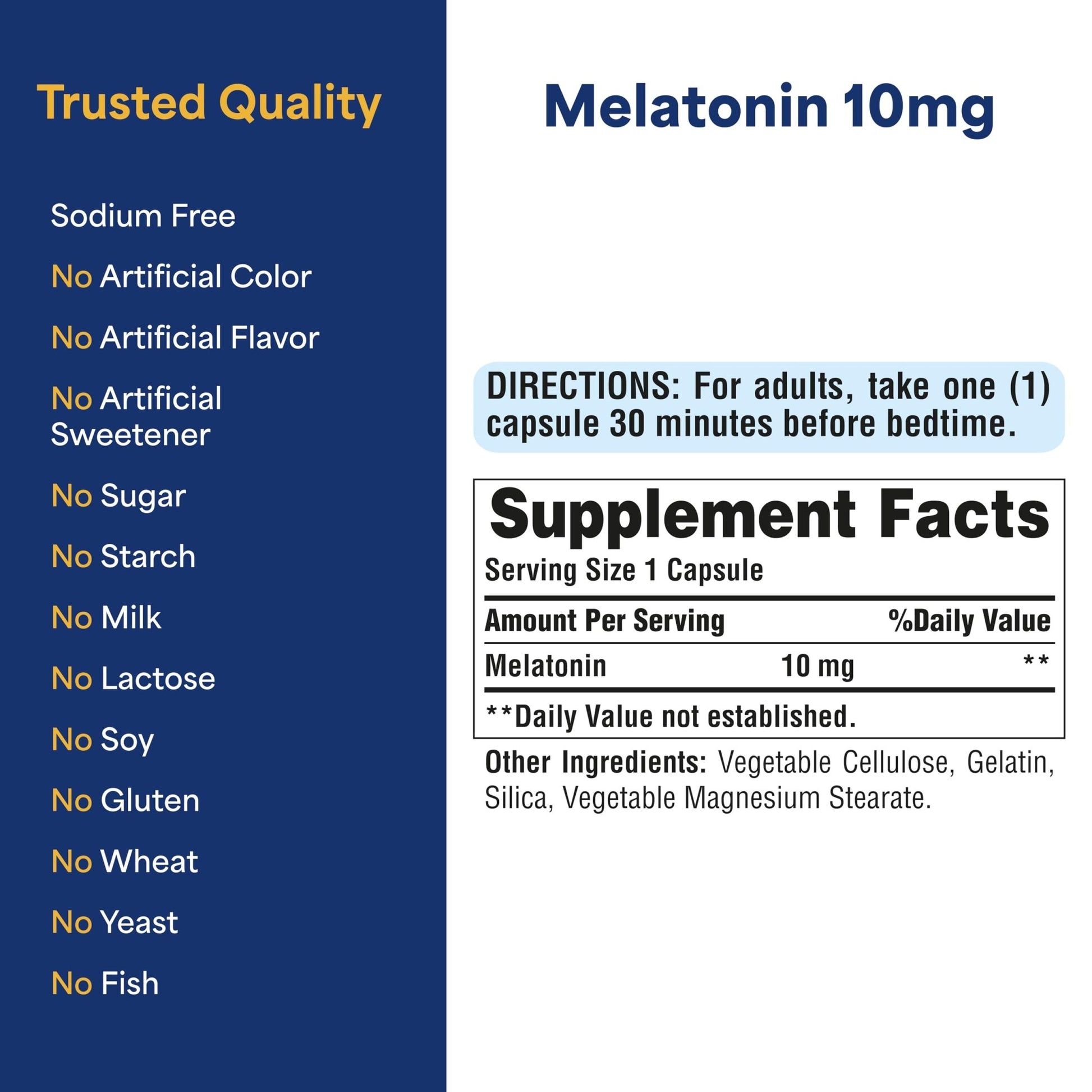 Puritan's Pride Premium Super Strength Melatonin 10mg Sleep Aid, Dietary Supplement for Sound, Restful, & Longer Sleep Support, 4 Month Supply, - dailyvitalstore