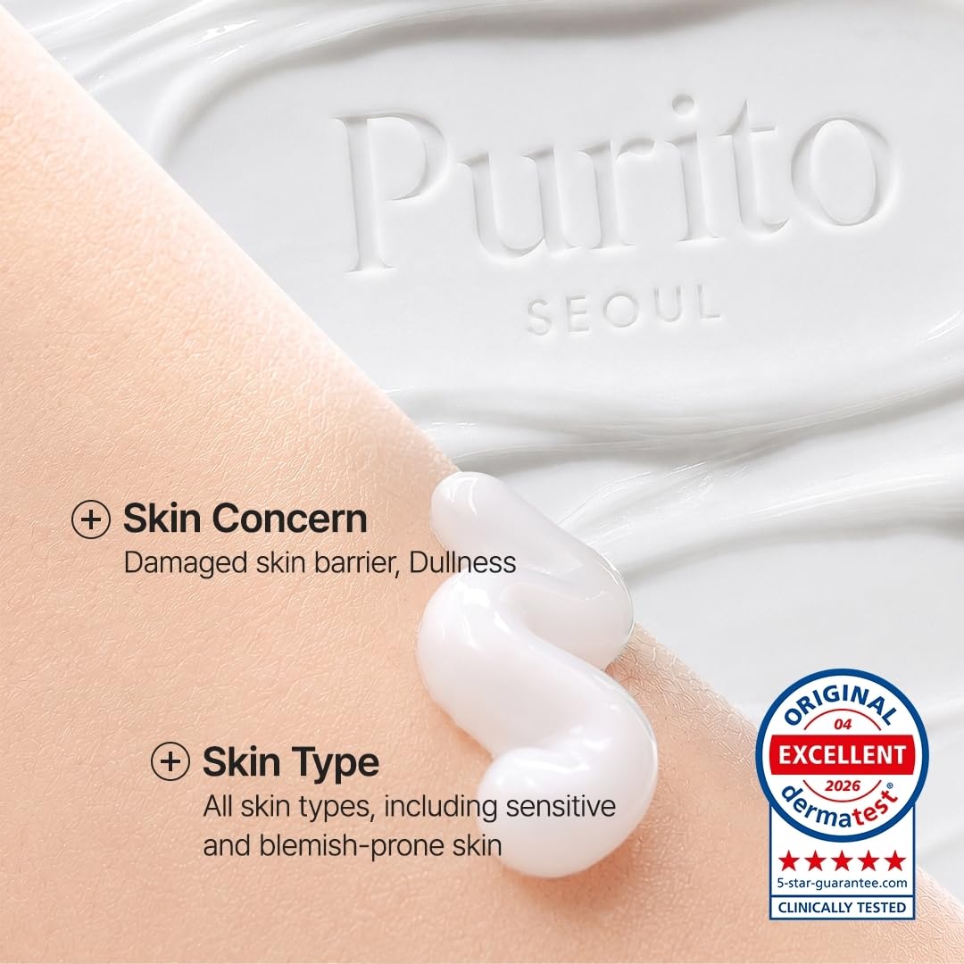 PURITO Panthenol 10% Barrier Cream | Face Moisturizer for Skin Barrier Repair | All skin types, sensitive and blemish-prone skin | Non-Comedogenic, - dailyvitalstore