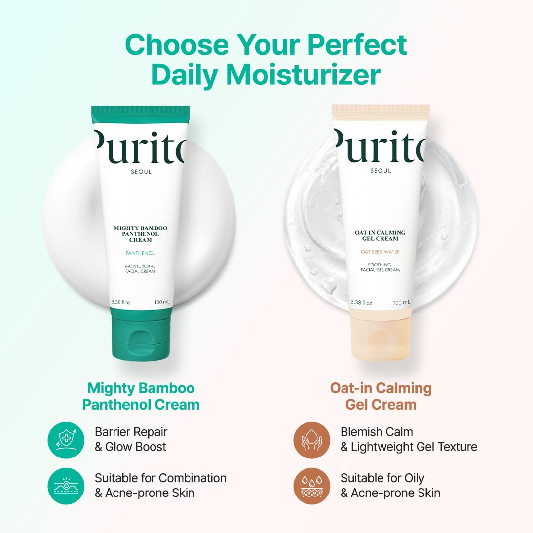 PURITO Panthenol 10% Barrier Cream | Face Moisturizer for Skin Barrier Repair | All skin types, sensitive and blemish-prone skin | Non-Comedogenic, - dailyvitalstore