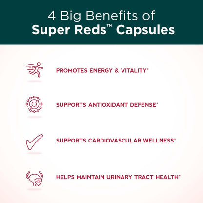 Purity Products Super Reds Capsules Formula (20+ Organic Super Fruits and Berries) Certified Organic Phytonutrients - 90 Capsules - dailyvitalstore