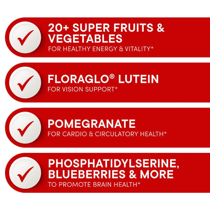 Purity Products Super Reds Powder Phytonutrient Superfood Drink Mix w/FloraGLO Lutein - Phytonutrient Blend containing Polyphenols, Antioxidants & More - 330 Grams - 30 Day Supply - dailyvitalstore