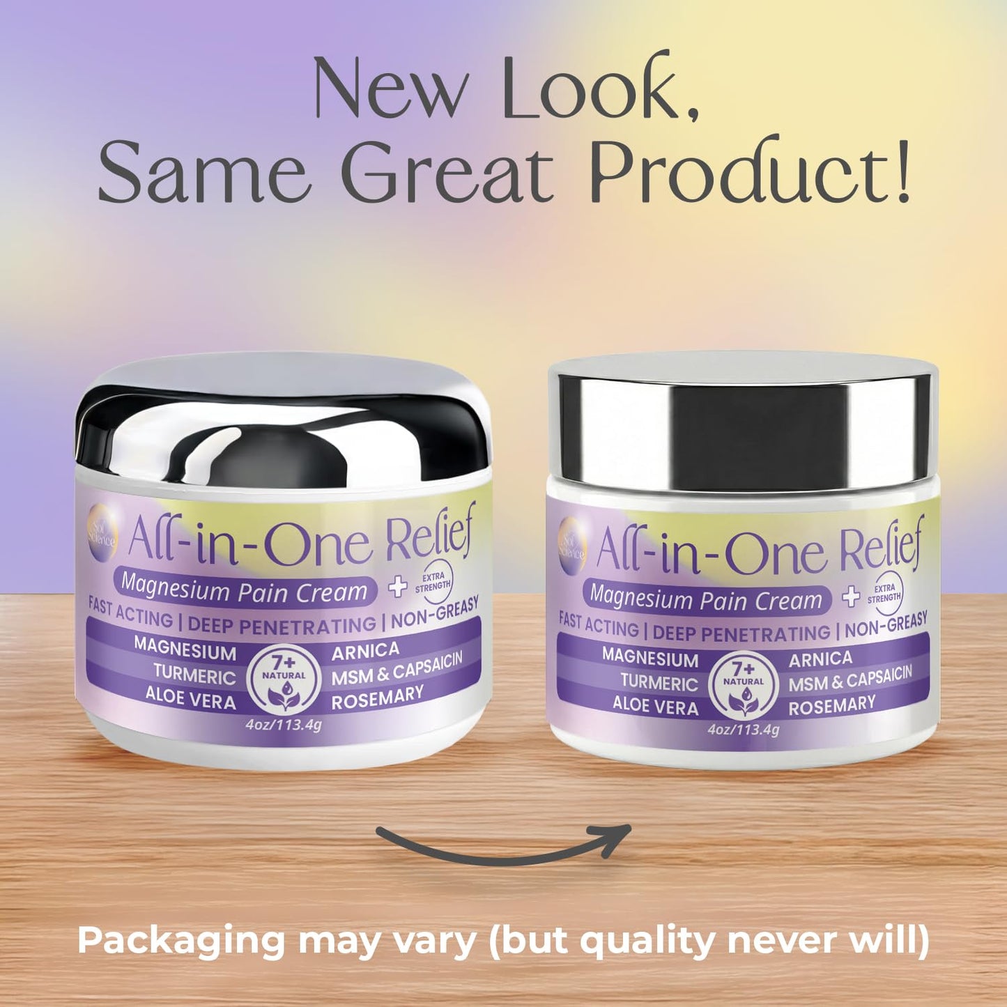 PURPLE CANYON All in One Magnesium Pain Cream – Natural Pain Relief Cream with Arnica, MSM & Capsaicin for Muscle & Joint Support – Fast-Absorbing, Non-Greasy Formula with Aloe Vera & Turmeric - dailyvitalstore