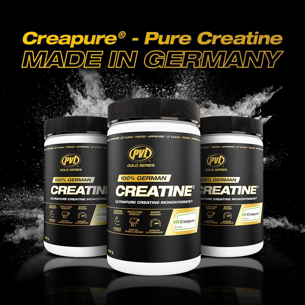 PVL Creapure Creatine – 100% Pure German Creatine Monohydrate Powder-Pharmaceutical Grade Muscle Building Supplement for Strength Training, Pre Workout & Post Workout Protein Support–410g 82 Servings - dailyvitalstore