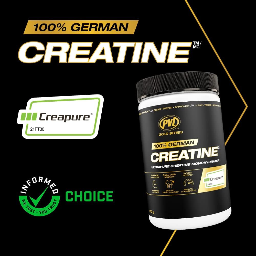 PVL Creapure Creatine – 100% Pure German Creatine Monohydrate Powder-Pharmaceutical Grade Muscle Building Supplement for Strength Training, Pre Workout & Post Workout Protein Support–410g 82 Servings - dailyvitalstore