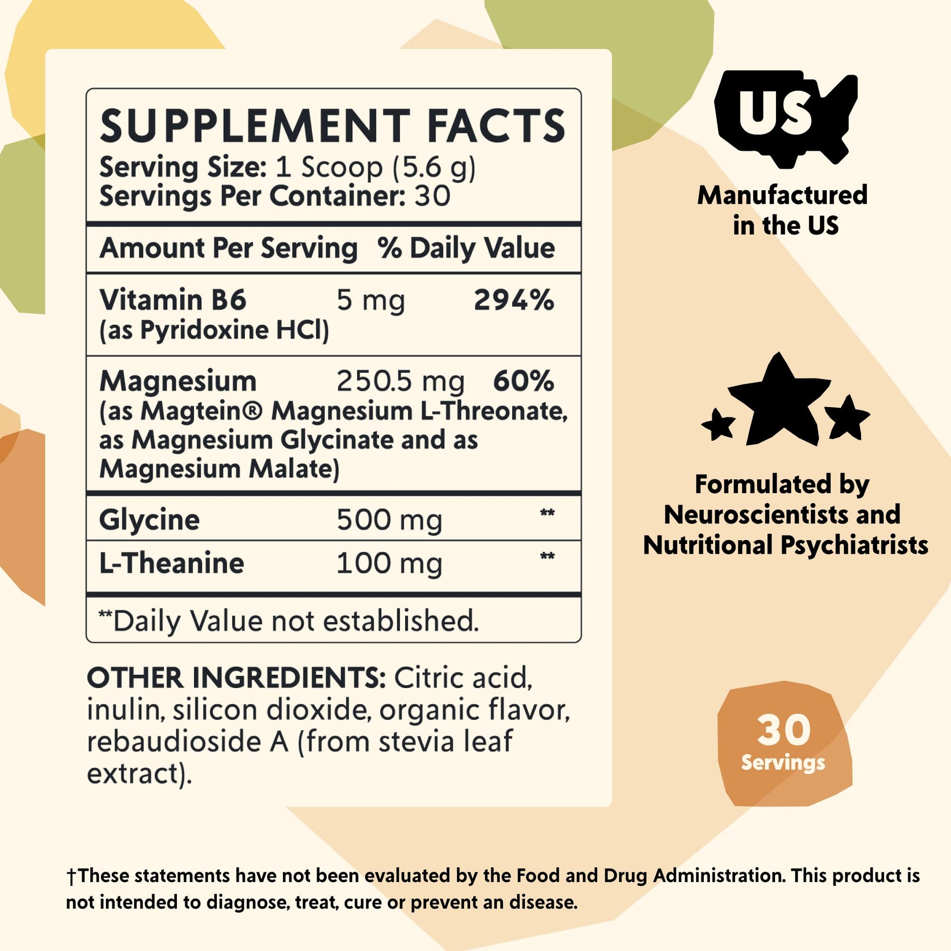 PYM Mood Magnesium Powder to Support Stress & Better Sleep, 30 Servings - Magnesium Glycinate, Magnesium Malate & l-Threonate, Yuzu Citrus | Non-GMO - dailyvitalstore