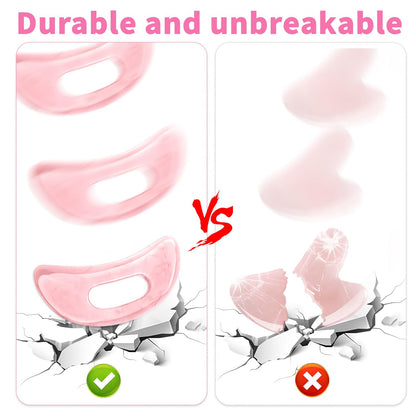 Qiifaiikooii Large Gua Sha Massage Tool for Body Back,Lymphatic Drainage Anti Cellulite,Resin(Pink/7.1In) - dailyvitalstore