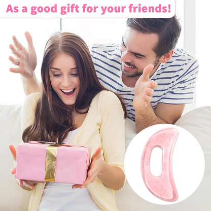 Qiifaiikooii Large Gua Sha Massage Tool for Body Back,Lymphatic Drainage Anti Cellulite,Resin(Pink/7.1In) - dailyvitalstore