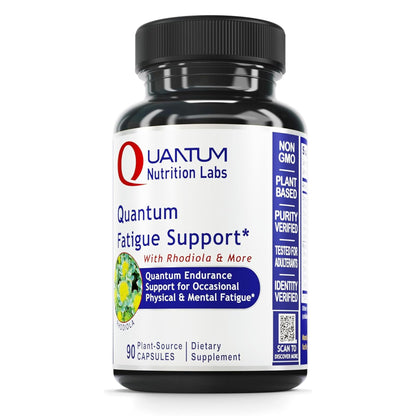 QNL Quantum Fatigue Support - Vegan Rhodiola Rosea Root Supplement, Organic Adaptogen Blend for Occasional Physical & Cognitive Stress - 90 Plant-Based Capsules - dailyvitalstore