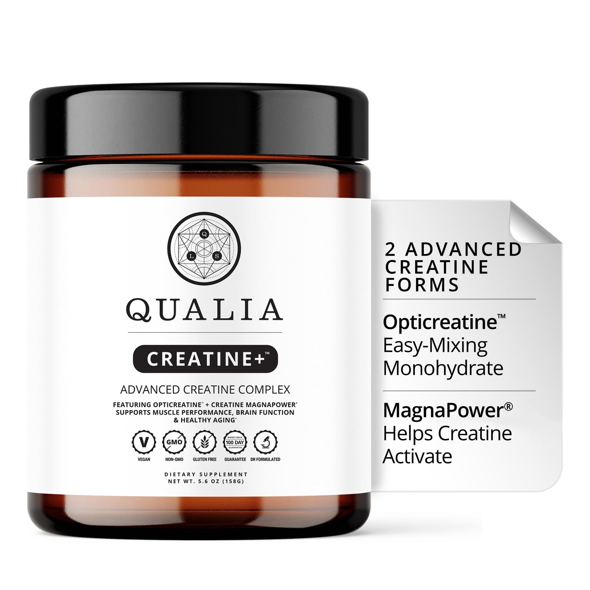 Qualia Creatine | Advanced Creatine Complex | 2 Sources + Magnesium | Optimized Absorption | Muscle Performance, Brain Function, - dailyvitalstore