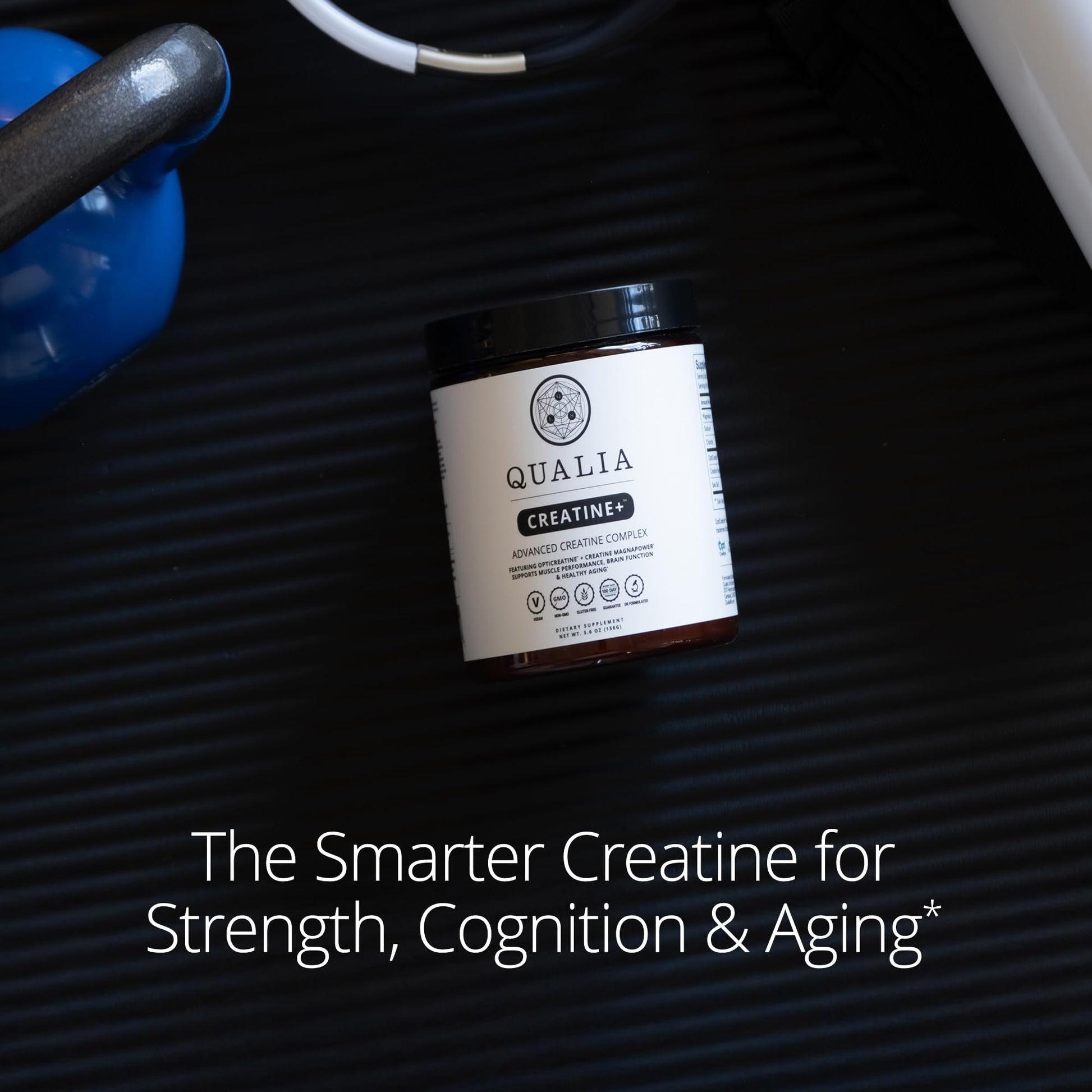 Qualia Creatine | Advanced Creatine Complex | 2 Sources + Magnesium | Optimized Absorption | Muscle Performance, Brain Function, & Healthy Aging (30 Servings) - dailyvitalstore