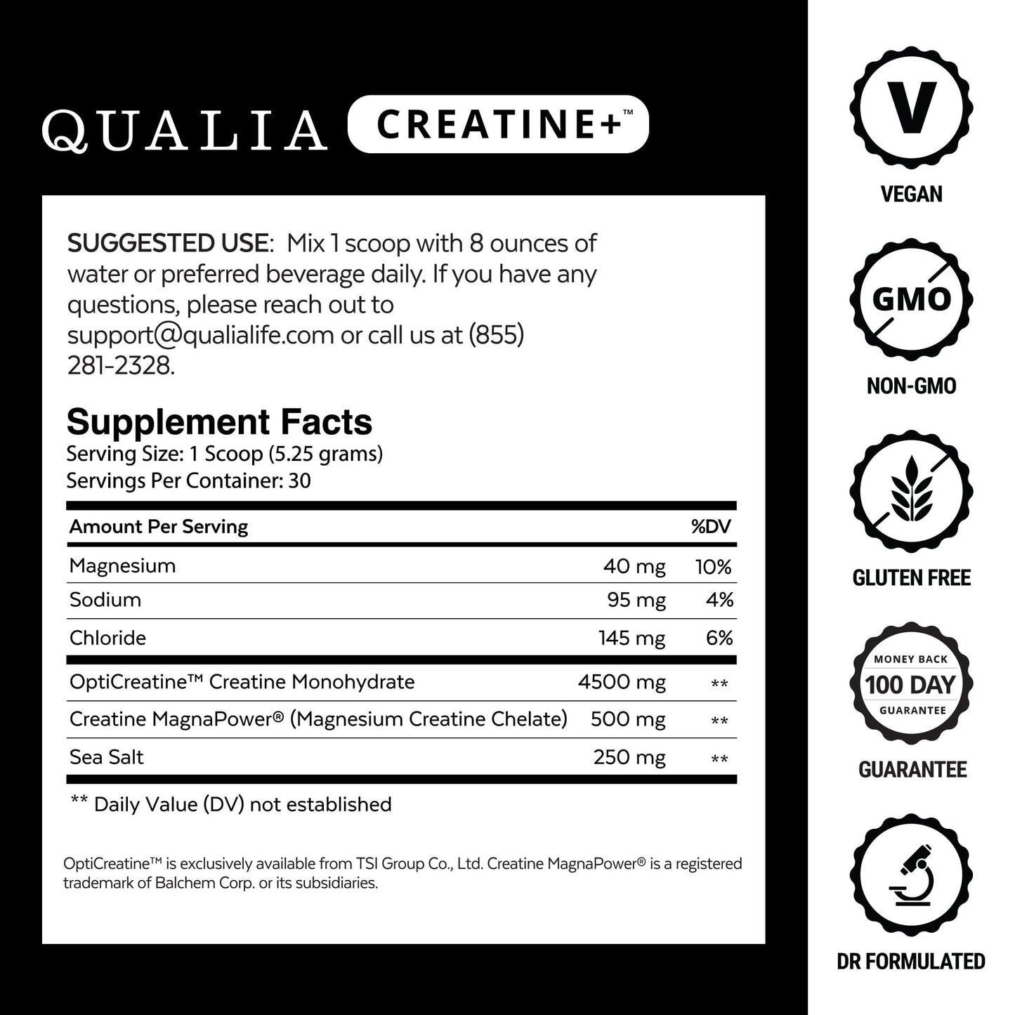 Qualia Creatine | Advanced Creatine Complex | 2 Sources + Magnesium | Optimized Absorption | Muscle Performance, Brain Function, & Healthy Aging (30 Servings) - dailyvitalstore