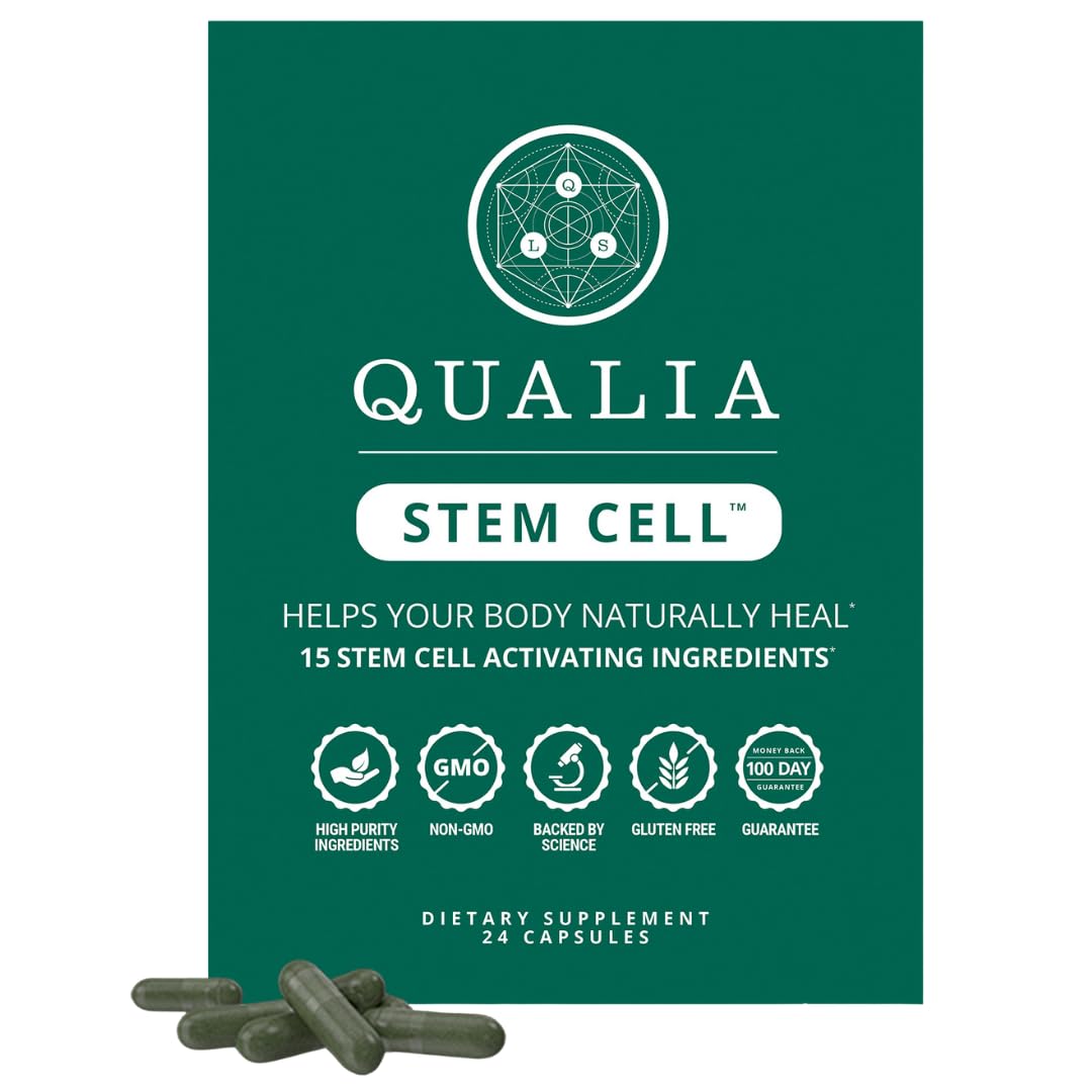 Qualia Stem Cell — Stem Cell Supplement Support with Royal Jelly, Astragalus & Sea Buckthorn | 16 Ingredients | 4 Days a Month | Helps Body Naturally heal* - dailyvitalstore