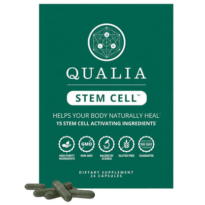 Qualia Stem Cell — Stem Cell Supplement Support with Royal Jelly, Astragalus & Sea Buckthorn | 16 Ingredients | 4 Days a Month | Helps Body Naturally heal* - dailyvitalstore