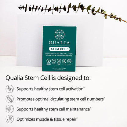 Qualia Stem Cell — Stem Cell Supplement Support with Royal Jelly, Astragalus & Sea Buckthorn | 16 Ingredients | 4 Days a Month | Helps Body Naturally heal* - dailyvitalstore