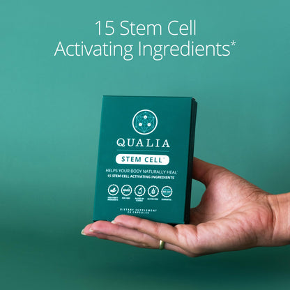 Qualia Stem Cell — Stem Cell Supplement Support with Royal Jelly, Astragalus & Sea Buckthorn | 16 Ingredients | 4 Days a Month | Helps Body Naturally heal* - dailyvitalstore