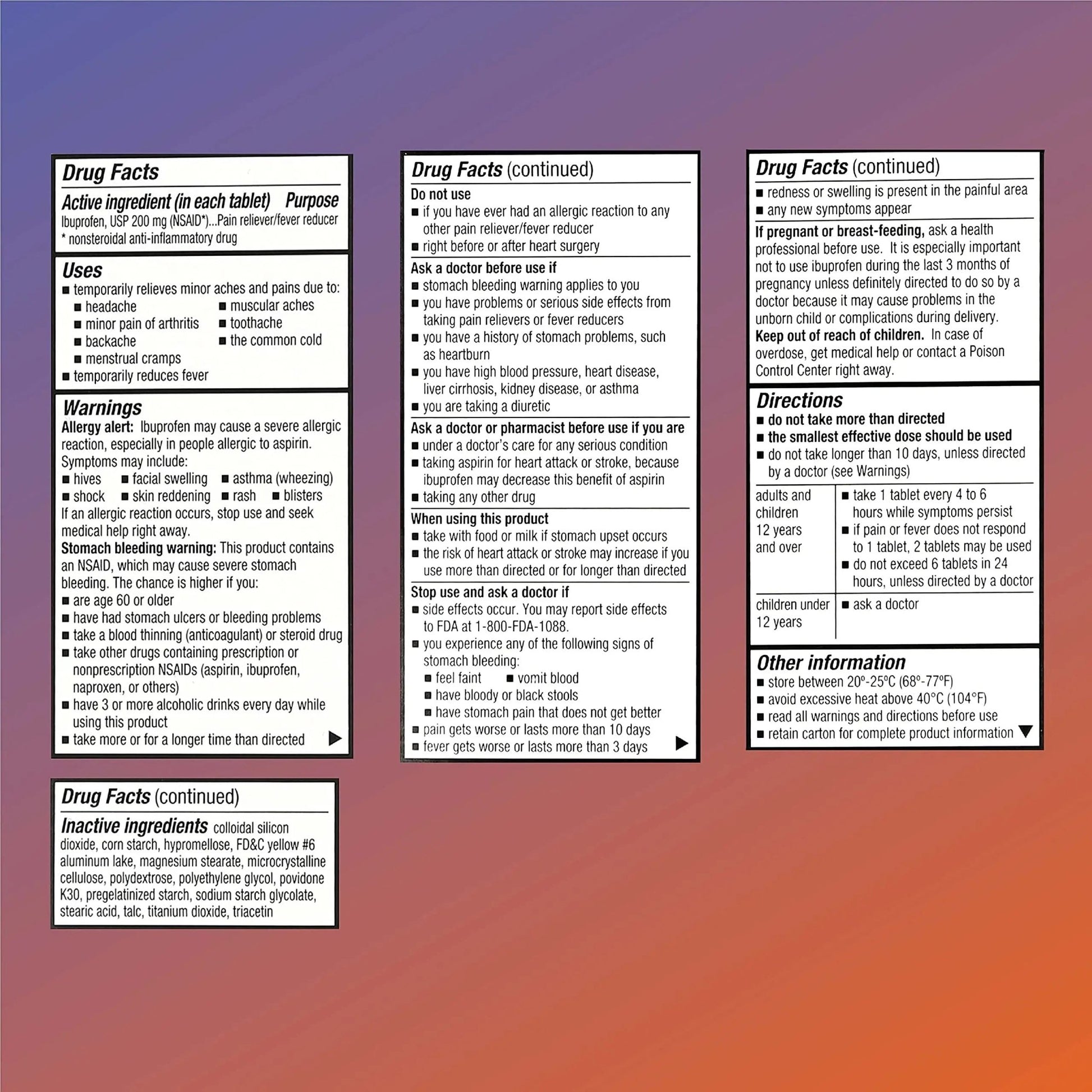 Quality Choice Ibuprofen Tablets, 200 mg, Pain Reliever and Fever Reducer for Arthritis, Toothache, Back Pain, Headache, Body Aches, and More 100 Count of Coated Tablets - dailyvitalstore