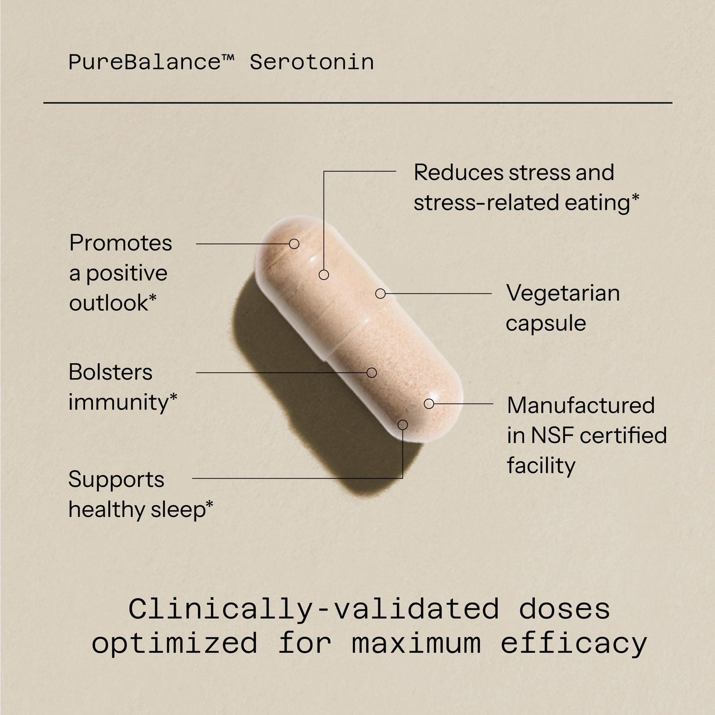 Quality of Life Pure Balance Serotonin Premium–Helps Boost Serotonin & Cortisol Levels - Includes 5-HTP, Venetron, Sensoril, Vitamin D3 & L-Theanine–60 Capsules - dailyvitalstore