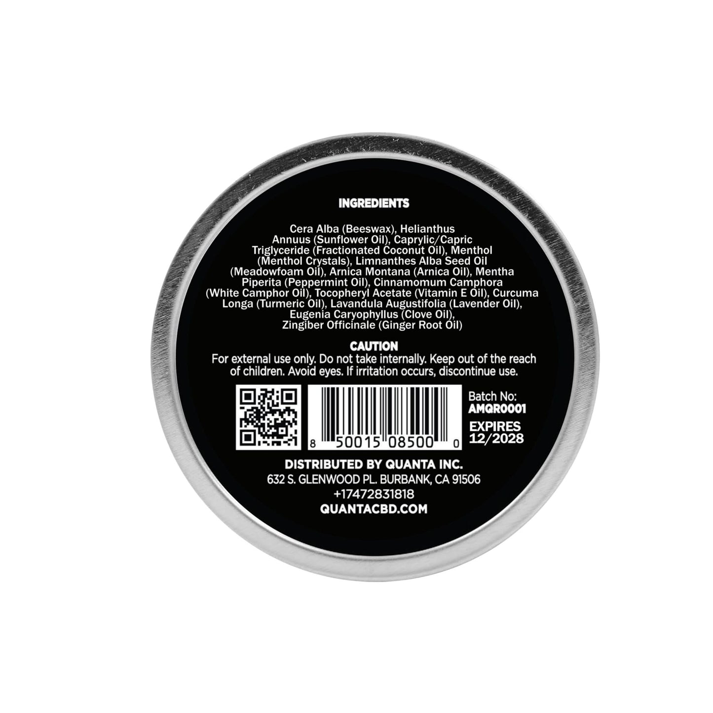 Quanta Muscle Rub - Coconut Oil, Vitamin E, Arnica, Ginger Root, Turmeric & Lavender – 1 oz - dailyvitalstore