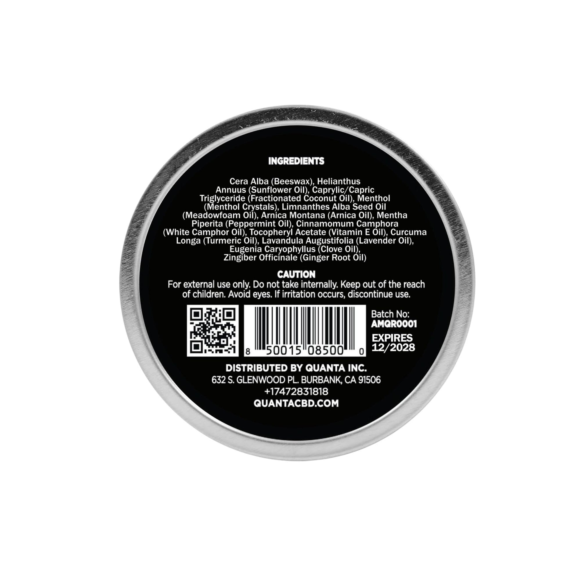 Quanta Muscle Rub - Coconut Oil, Vitamin E, Arnica, Ginger Root, Turmeric & Lavender – 1 oz - dailyvitalstore