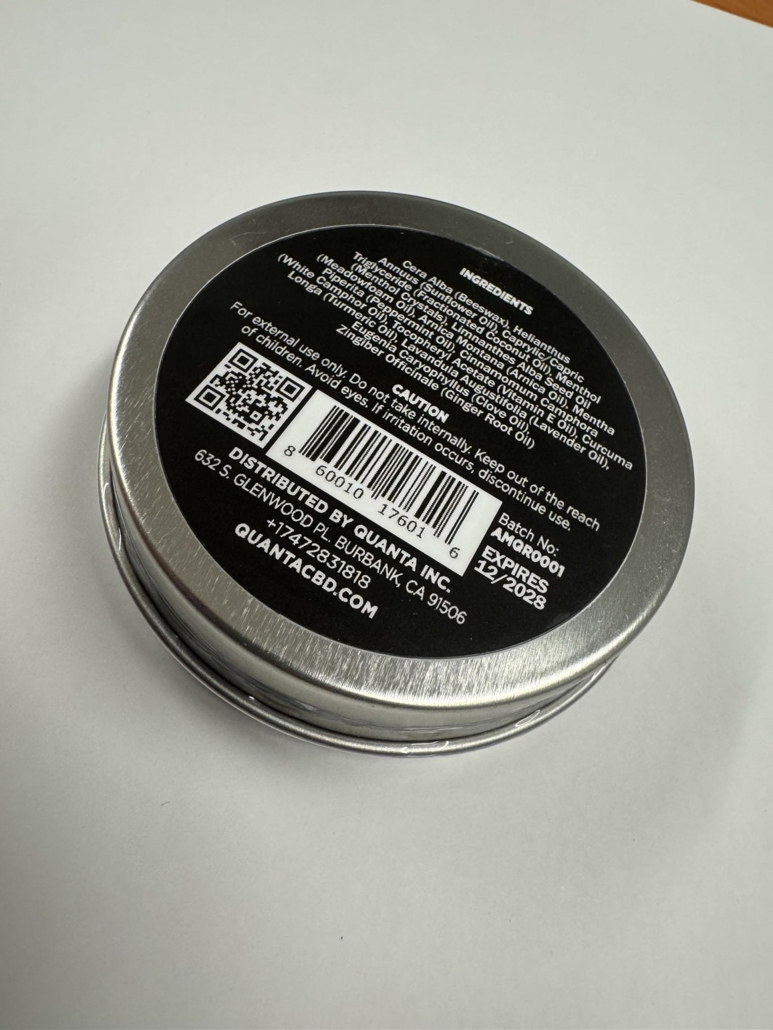 Quanta Muscle Rub - Coconut Oil, Vitamin E, Arnica, Ginger Root, Turmeric & Lavender – 1 oz - dailyvitalstore