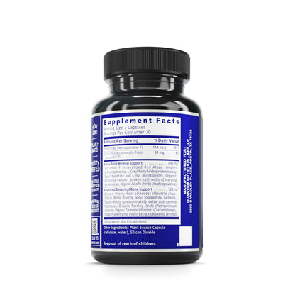 Quantum Nutrition Labs Quantum Bone Health - Bone Health Vitamins, Bone Strength Supplement for Women and Men, Organic Calcium Supplement with Fermented Vitamin K2, Bone Health Support - 90 Capsules - dailyvitalstore