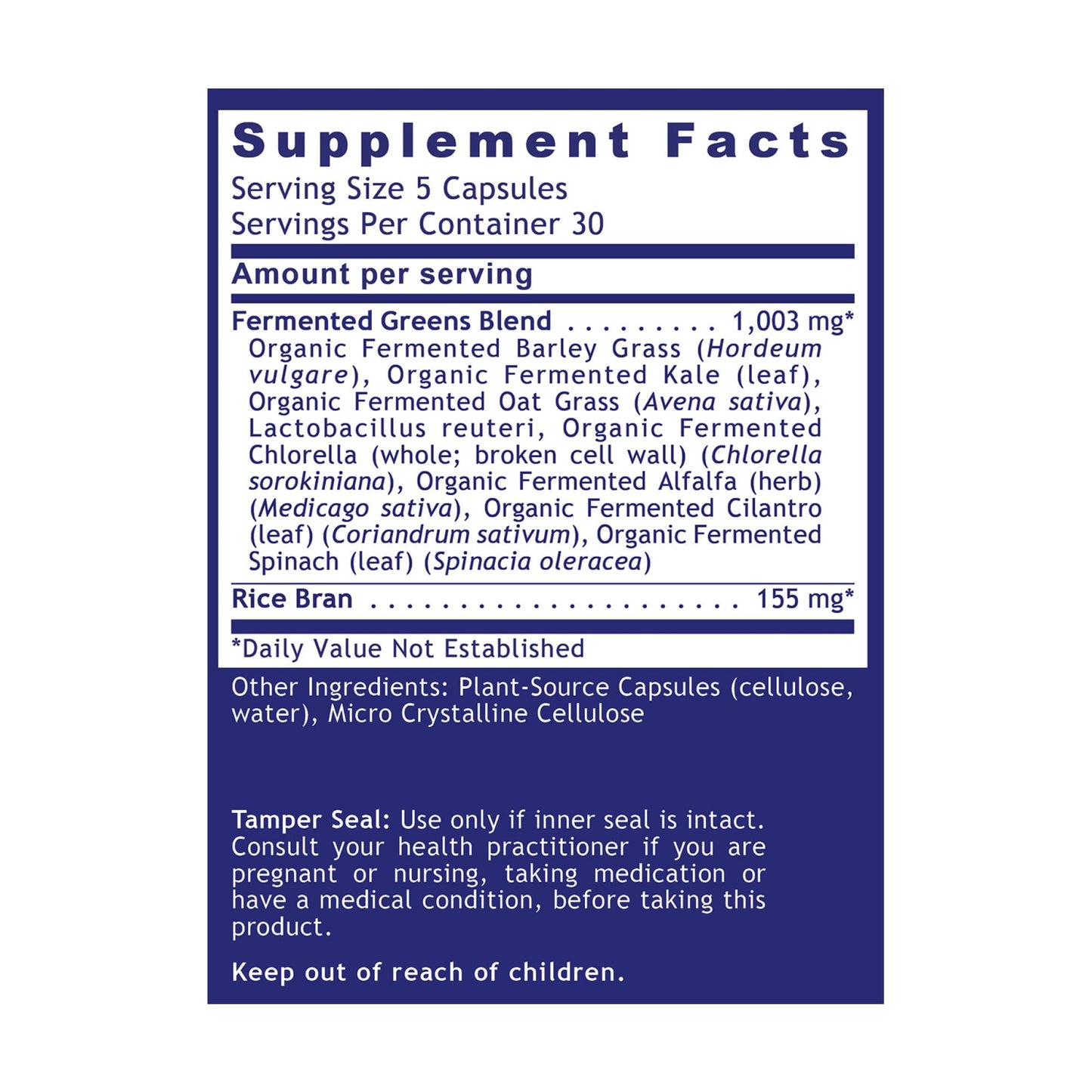 Quantum Nutrition Labs Quantum Fermented Greens- Super Greens Supplement, Superfood Blend, Organic Vitamins with Probiotic - Daily Greens with Spinach, Chlorella - dailyvitalstore