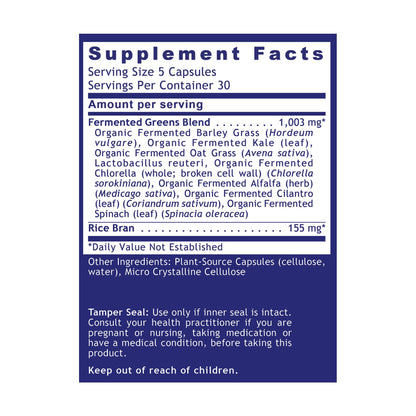 Quantum Nutrition Labs Quantum Fermented Greens- Super Greens Supplement, Superfood Blend, Organic Vitamins with Probiotic - Daily Greens with Spinach, Chlorella - dailyvitalstore