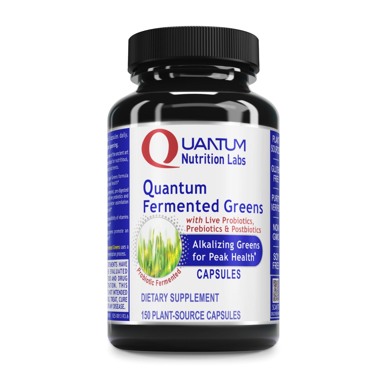 Quantum Nutrition Labs Quantum Fermented Greens- Super Greens Supplement, Superfood Blend, Organic Vitamins with Probiotic - Daily Greens with Spinach, Chlorella - dailyvitalstore
