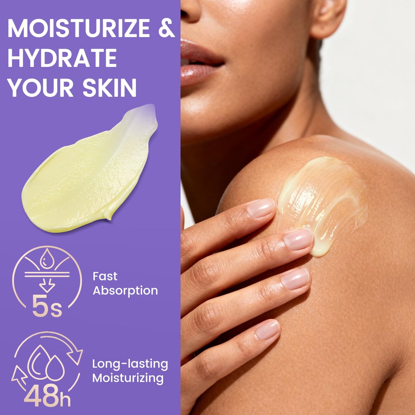 QUELTIS Magnesium Cream, Magnesium Lotion for Sleep, Pain & Leg Cramps, Topical Magnesium Chloride Cream for Muscle Relaxation, Calm, Moisturizing - dailyvitalstore