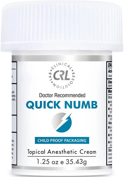Quick Numb 5% Lidocaine Cream Maximum Strength Liposomal, Fast Itch Burn Pain Relief Cream with Aloe Allantoin Vitamin E, Gentle on Skin Support Healing Hemorrhoid Treatment 1.25 oz - dailyvitalstore