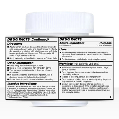 Quick Numb 5% Lidocaine Cream Maximum Strength Liposomal, Fast Itch Burn Pain Relief Cream with Aloe Allantoin Vitamin E, Gentle on Skin Support Healing Hemorrhoid Treatment 1.25 oz - dailyvitalstore