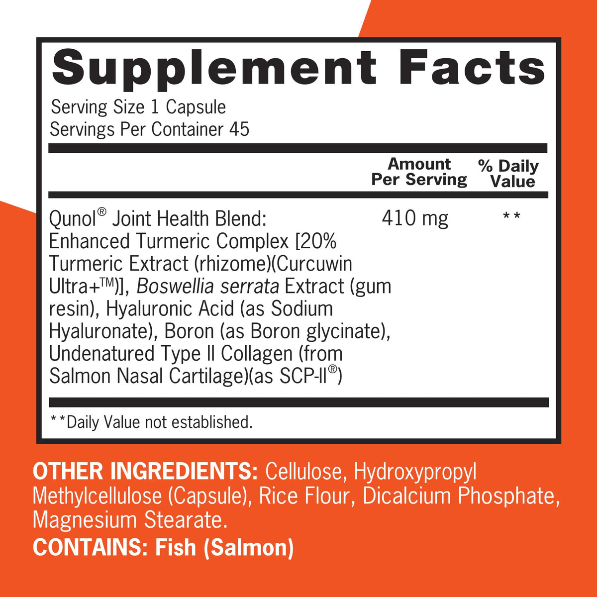 Qunol 5-in-1 Joint Support Supplement, Fast Acting, One Pill Dose, Support Healthy Inflammation Response & Discomfort Caused by Overuse of Joints, Alternative to Glucosamine Chondroitin MSM, 45 Count - dailyvitalstore