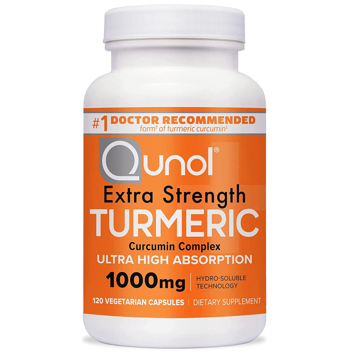 Qunol Turmeric Curcumin Supplement, Turmeric 1000mg With Ultra High Absorption, Joint Support Supplement, Extra Strength Turmeric Capsules, 2 Month Supply, 120 Count (Pack of 1) - dailyvitalstore