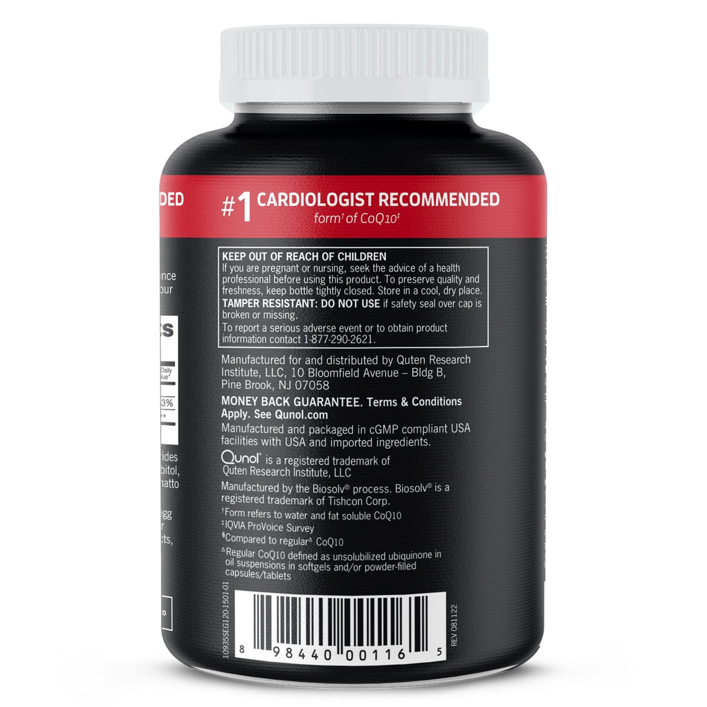 Qunol Ultra CoQ10 100mg, 3x Better Absorption, Patented Water and Fat Soluble Natural Supplement Form of Coenzyme Q10 - dailyvitalstore