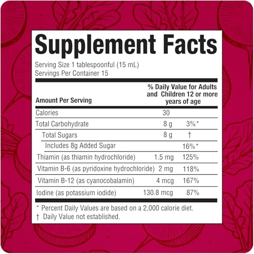 Rabano Yodado Ionized Radish Dietary Liquid Supplement with Iodine, Vitamin B1, B6 & B12, Wellness & Digestive Support, Helps Maintain Natural Energy & Nutrient Balance, 8 Fl Oz, Pack of 1 - dailyvitalstore