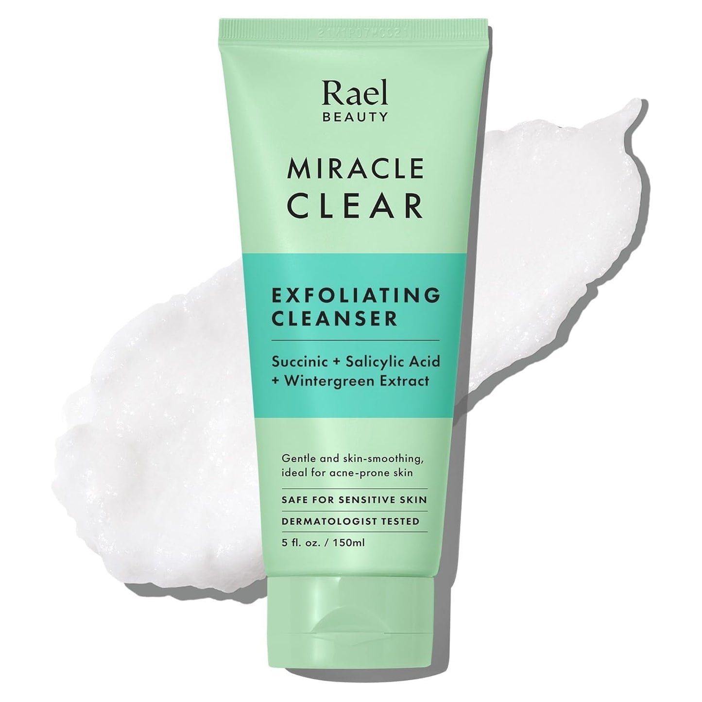 Rael Miracle Clear Facial Cleanser – Makeup Remover, Daily Face Wash, Gentle Deep Pore Cleansing Korean Skin Care for Oily - dailyvitalstore
